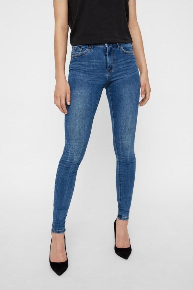 VMTANYA MR S PIPING JEANS VI349 GA 10222531 Medium Blue Denim